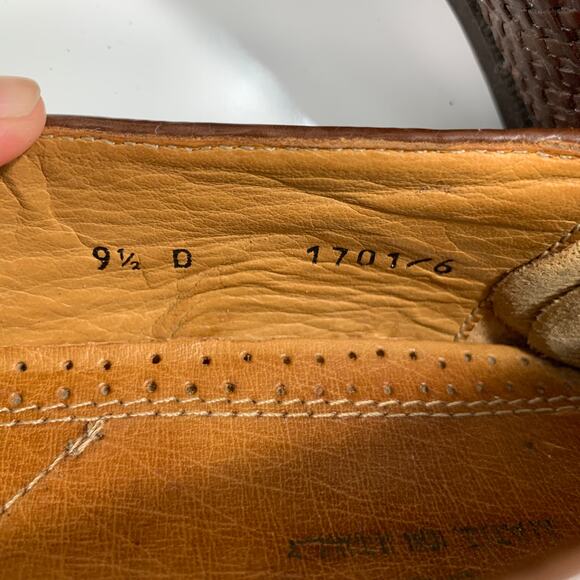 Adolfo Men's Leather Size 9.5 Casual Slip On Shoes Made in Italy - Picture 4 of 10